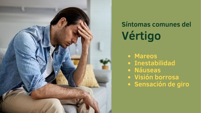 Algunos síntomas comunes del vértigo